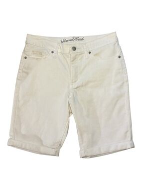 Universal Thread Cream Rolled-Hem Women's Bermuda Shorts